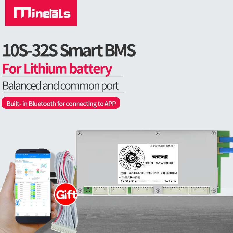 Smart Bms 24S 200A Bluetooth Lifepo4 - Papan pelindung baterai LiFePo4 Li-ion LTO,