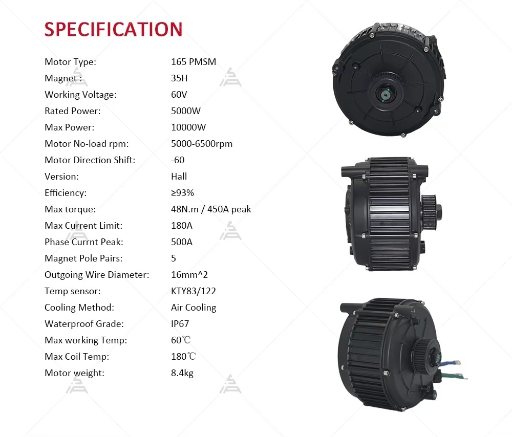 QSMOTOR QS165 V2 5000W 72V Kit - Mid Drive Motor Kit 72V 5000W ulasan dan harga