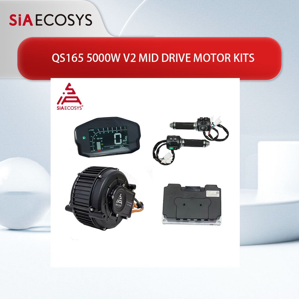 QSMOTOR QS165 V2 5000W 72V 35H - Mid Drive Motor Kit 72V 5000W ulasan dan harga