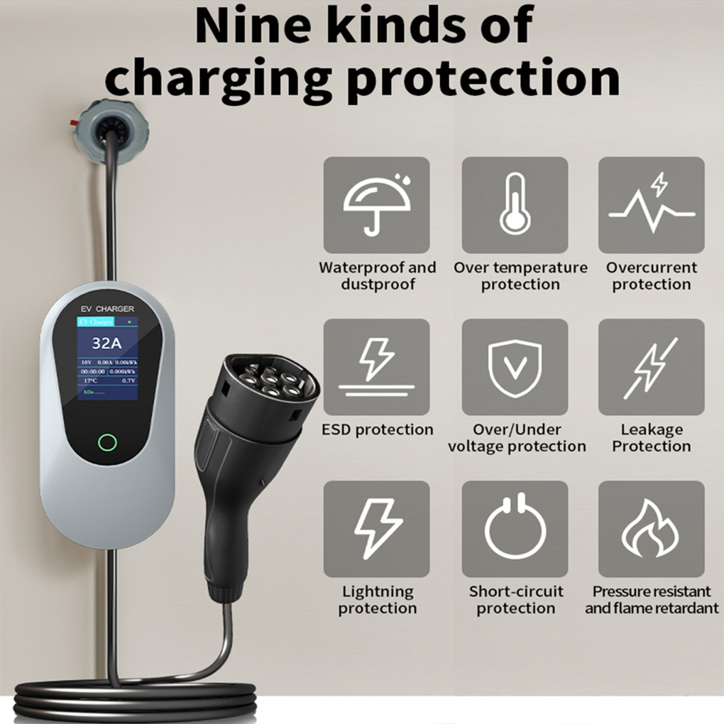 Pengisi Daya EV Portabel Tipe- - Ev Charger Type 2 22Kw 32A 3 Phase ulasan dan harga
