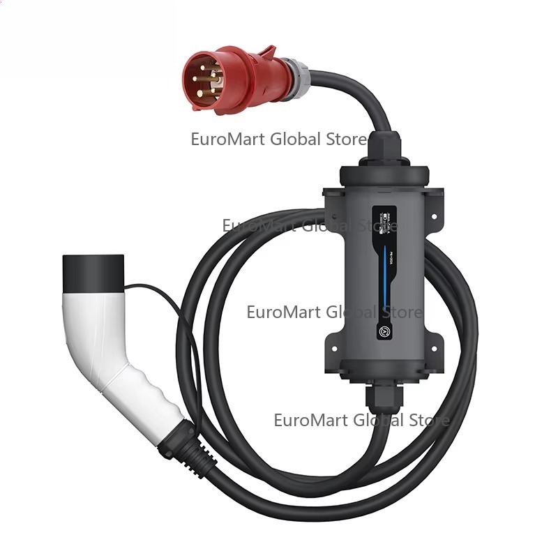 Tipe 2 ke Steker Merah CEE Pen - Type 2 Portable Ev Charger 11Kw Cee ulasan dan harga